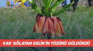 Kar 'Ağlayan Gelin'in yüzünü güldürdü