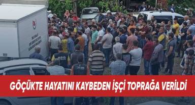 Maden ocağındaki göçükte hayatını kaybeden işçi toprağa verildi