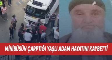 Minibüsün çarptığı yaşlı yaya yaşama tutunamadı