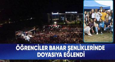 Öğrenciler bahar şenliklerinde doyasıyla eğlendi