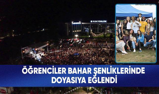 Öğrenciler bahar şenliklerinde doyasıyla eğlendi