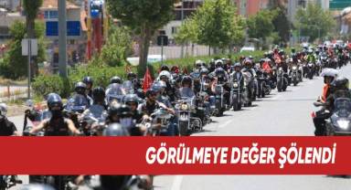Pamukkale’de 600 motosikletli şölen oluşturdu