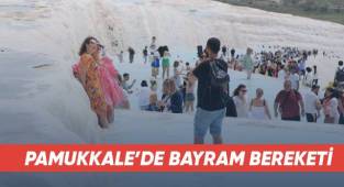 Pamukkale’de bayram bereketi