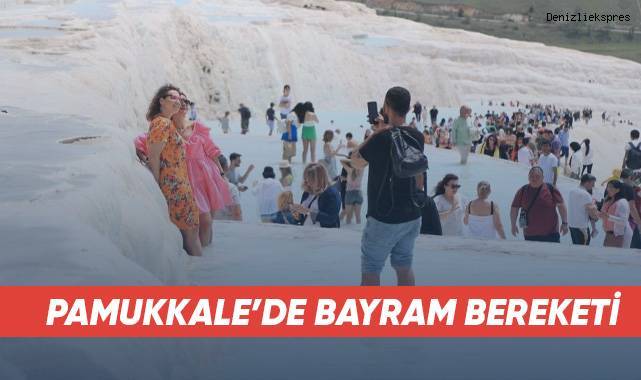 Pamukkale’de bayram bereketi