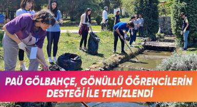 PAÜ Gölbahçe, Gönüllü Öğrencilerin Desteği İle Temizlendi