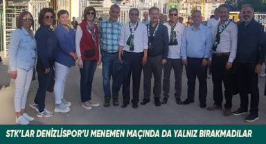 STK'lar Denizlispor'u Menemen maçında da yalnız bırakmadılar.