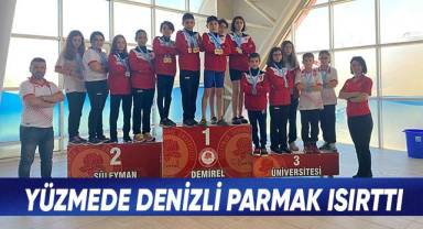 Yüzmede Denizli parmak ısırttı