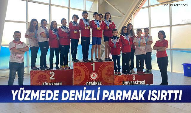 Yüzmede Denizli parmak ısırttı