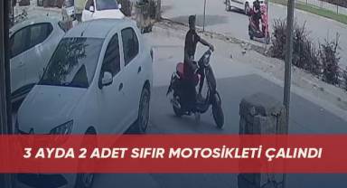 3 ayda 2 adet sıfır motosikleti çalındı