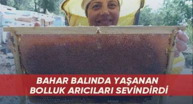 Bahar balında yaşanan bolluk arıcıları sevindirdi