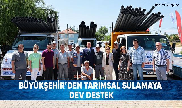 Büyükşehir’den Tarımsal Sulamaya Dev Destek