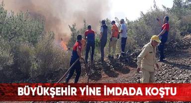Büyükşehir İtfaiye ekipleri Marmaris’te