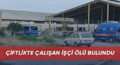 Çiftlikte çalışan işçi ölü bulundu