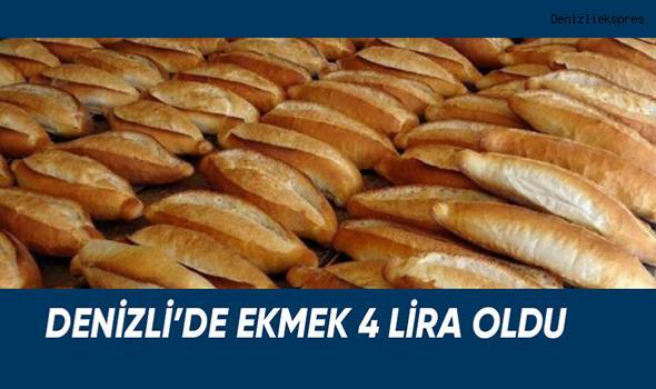 Denizli'de ekmek 4 Lira oldu