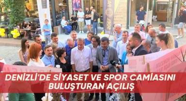 Denizli'de siyaset ve spor camiasını buluşturan açılış