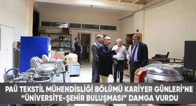 Geleceğin tekstil mühendisleri kariyer günlerinde buluştu