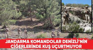 Jandarma komandolar Denizli'nin ciğerlerinde kuş uçurtmuyor
