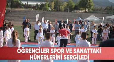 Öğrenciler spor ve sanattaki hünerlerini sergiledi