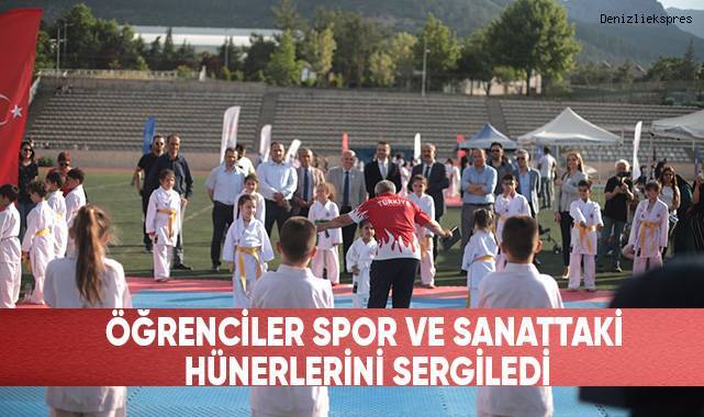Öğrenciler spor ve sanattaki hünerlerini sergiledi