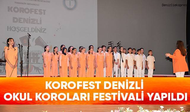 Okul koroları hünerlerini sahneledi