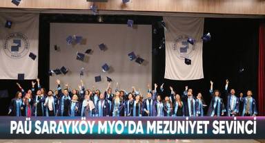 PAÜ Sarayköy MYO’da Mezuniyet Sevinci