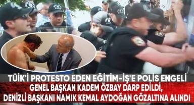 TÜİK'İ Protesto Eden Eğitim-İş'e Polis Engeli