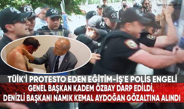 TÜİK'İ Protesto Eden Eğitim-İş'e Polis Engeli