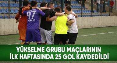 Yükselme grubu maçlarının ilk haftasında 25 gol kaydedildi