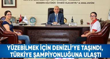 Yüzme tutkusu şampiyonluk getirdi