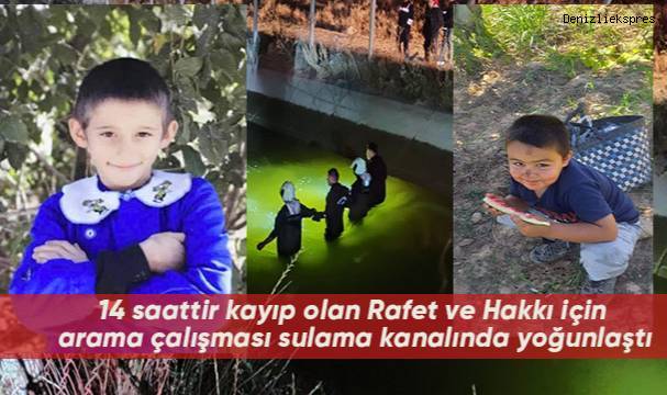 14 saattir kayıp olan Rafet ve Hakkı için arama çalışması sulama kanalında yoğunlaştı