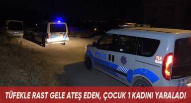 14 yaşındaki çocuğun tüfeğinden çıkan saçmalar kadına isabet etti