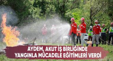 Aydem Yenilenebilir Enerji, AKUT iş birliğinde yangınla mücadele eğitimleri verdi