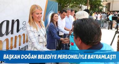 Başkan Doğan Belediye Personeliyle Bayramlaştı