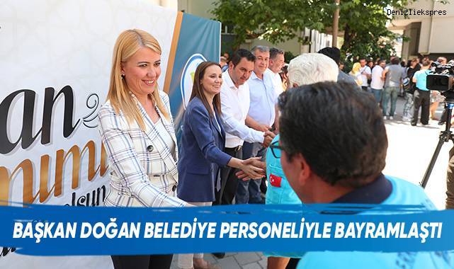 Başkan Doğan Belediye Personeliyle Bayramlaştı
