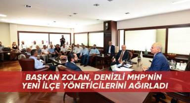 Başkan Zolan, Denizli MHP’nin yeni ilçe yöneticilerini ağırladı