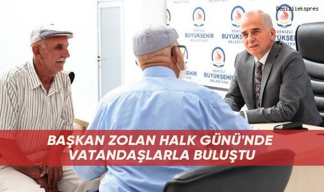 Başkan Zolan Halk Günü'nde vatandaşlarla buluştu