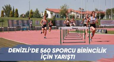 Denizli’de 560 sporcu birincilik için yarıştı