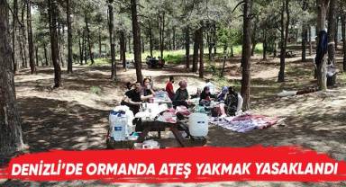 Denizli'de ormanda ateş yakmak yasaklandı
