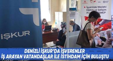 Denizli İşkur’da İşverenler İş Arayan Vatandaşlar İle İstihdam İçin Buluştu