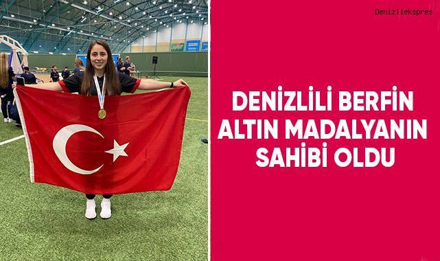Denizlili Berfin altın madalyanın sahibi oldu