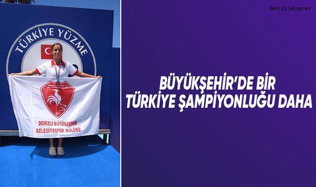 Denizlili Ecrin, yüzmede Türkiye şampiyonu oldu