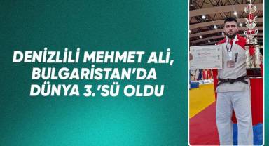Denizlili Mehmet Ali, Bulgaristan'da dünya 3.'sü oldu