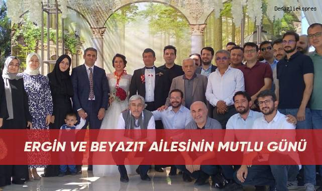 Ergin ve Beyazıt ailesinin mutlu günü