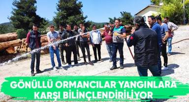 Gönüllü ormancılar yangınlara karşı bilinçlendiriliyor