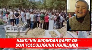 Hakkı'nın ardından Rafet de son yolculuğuna uğurlandı