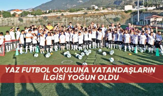 Honaz'da yaz futbol okulunda çalışmalar başladı