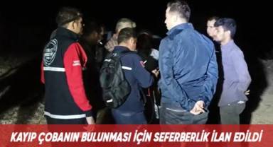 Keçilerin eve dönmesinin ardından hayatından endişe edilen çoban için arama başlatıldı