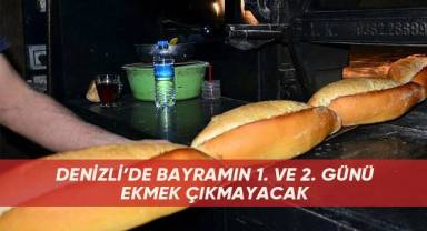Kurban Bayramının 1 ve 2. Günü fırınlarda ekmek çıkmayacak