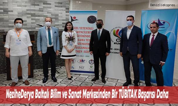 NeziheDerya Baltalı Bilim ve Sanat Merkezinden Bir TÜBİTAK Başarısı Daha