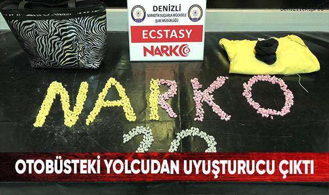 Otobüsteki yolcudan uyuşturucu çıktı